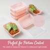 image:imageBentgo Prep 1Compartment Meal Prep Containers with Lids 20 Piece Set  4 Cup Capacity Portion Control Stackable PFAS amp BPAFree Microwave Freezer amp DishwasherSafe Peony GlitterBlush Pink