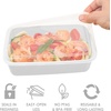 image:imageBentgo Prep 1Compartment Meal Prep Containers with Lids 20 Piece Set  4 Cup Capacity Portion Control Stackable PFAS amp BPAFree Microwave Freezer amp DishwasherSafe Peony GlitterWhite