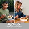 image:imageBentgo Prep 1Compartment Meal Prep Containers with Lids 20 Piece Set  4 Cup Capacity Portion Control Stackable PFAS amp BPAFree Microwave Freezer amp DishwasherSafe Peony GlitterWhite