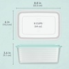 image:imageBentgo Prep 20Piece 8Cup DeepDish Storage Containers for Meal Prep  PFAS amp BPAFree Microwave Freezer amp Dishwasher Safe Aqua Splash
