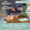 image:imageBentgo Prep 20Piece 8Cup DeepDish Storage Containers for Meal Prep  PFAS amp BPAFree Microwave Freezer amp Dishwasher Safe Aqua Splash