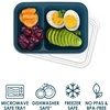 image:imageBentgo Prep 2Compartment Snack Containers 20 Piece PFAS amp BPAFree  Portion Control Stackable Durable Microwave Freezer amp DishwasherSafe PFAS amp BPAFree SkyDeep Teal