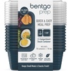 image:imageBentgo Prep 2Compartment Snack Containers 20 Piece PFAS amp BPAFree  Portion Control Stackable Durable Microwave Freezer amp DishwasherSafe PFAS amp BPAFree SkyDeep Teal