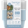image:imageBentgo Prep 2Compartment Snack Containers 20 Piece PFAS amp BPAFree  Portion Control Stackable Durable Microwave Freezer amp DishwasherSafe PFAS amp BPAFree SkySky