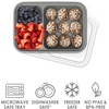 image:imageBentgo Prep 2Compartment Snack Containers 20 Piece PFAS amp BPAFree  Portion Control Stackable Durable Microwave Freezer amp DishwasherSafe PFAS amp BPAFree SkyPewter