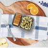 image:imageBentgo Prep 2Compartment Snack Containers 20 Piece PFAS amp BPAFree  Portion Control Stackable Durable Microwave Freezer amp DishwasherSafe PFAS amp BPAFree SkyPewter