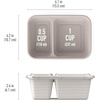 image:imageBentgo Prep 2Compartment Snack Containers 20 Piece PFAS amp BPAFree  Portion Control Stackable Durable Microwave Freezer amp DishwasherSafe PFAS amp BPAFree SkyClay