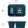 image:imageBentgo Prep 2Compartment Snack Containers 20 Piece PFAS amp BPAFree  Portion Control Stackable Durable Microwave Freezer amp DishwasherSafe PFAS amp BPAFree SkyDeep Teal