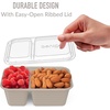 image:imageBentgo Prep 2Compartment Snack Containers 20 Piece PFAS amp BPAFree  Portion Control Stackable Durable Microwave Freezer amp DishwasherSafe PFAS amp BPAFree SkyClay