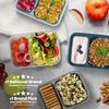 image:imageBentgo Prep 2Compartment Snack Containers 20 Piece PFAS amp BPAFree  Portion Control Stackable Durable Microwave Freezer amp DishwasherSafe PFAS amp BPAFree SkyPewter