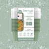 image:imageBentgo Prep 2Compartment Snack Containers 20 Piece PFAS amp BPAFree  Portion Control Stackable Durable Microwave Freezer amp DishwasherSafe PFAS amp BPAFree SkyBasil Glitter