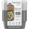 image:imageBentgo Prep 2Compartment Snack Containers 20 Piece PFAS amp BPAFree  Portion Control Stackable Durable Microwave Freezer amp DishwasherSafe PFAS amp BPAFree SkyPewter
