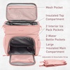 image:imageBentgo Prep Deluxe Insulated Meal Prep Lunch Bag for Adults Holds 5 Meals  Keeps Food Hot or Cold Up to 8 Hours WaterResistant Dual Compartments BlushBlush