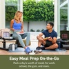 image:imageBentgo Prep Deluxe Insulated Meal Prep Lunch Bag for Adults Holds 5 Meals  Keeps Food Hot or Cold Up to 8 Hours WaterResistant Dual Compartments BlushDark Green
