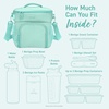 image:imageBentgo Prep Deluxe Insulated Meal Prep Lunch Bag for Adults Holds 5 Meals  Keeps Food Hot or Cold Up to 8 Hours WaterResistant Dual Compartments BlushCoastal Aqua