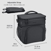 image:imageBentgo Prep Deluxe Insulated Meal Prep Lunch Bag for Adults Holds 5 Meals  Keeps Food Hot or Cold Up to 8 Hours WaterResistant Dual Compartments BlushDark Gray