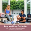 image:imageBentgo Prep Deluxe Insulated Meal Prep Lunch Bag for Adults Holds 5 Meals  Keeps Food Hot or Cold Up to 8 Hours WaterResistant Dual Compartments BlushBlush