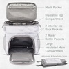 image:imageBentgo Prep Deluxe Insulated Meal Prep Lunch Bag for Adults Holds 5 Meals  Keeps Food Hot or Cold Up to 8 Hours WaterResistant Dual Compartments BlushWhite Marble
