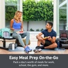 image:imageBentgo Prep Deluxe Insulated Meal Prep Lunch Bag for Adults Holds 5 Meals  Keeps Food Hot or Cold Up to 8 Hours WaterResistant Dual Compartments BlushDark Gray
