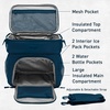 image:imageBentgo Prep Deluxe Insulated Meal Prep Lunch Bag for Adults Holds 5 Meals  Keeps Food Hot or Cold Up to 8 Hours WaterResistant Dual Compartments BlushNavy Blue