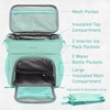 image:imageBentgo Prep Deluxe Insulated Meal Prep Lunch Bag for Adults Holds 5 Meals  Keeps Food Hot or Cold Up to 8 Hours WaterResistant Dual Compartments BlushCoastal Aqua