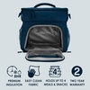image:imageBentgo Prep Deluxe Insulated Meal Prep Lunch Bag for Adults Holds 5 Meals  Keeps Food Hot or Cold Up to 8 Hours WaterResistant Dual Compartments BlushNavy Blue