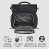 image:imageBentgo Prep Deluxe Insulated Meal Prep Lunch Bag for Adults Holds 5 Meals  Keeps Food Hot or Cold Up to 8 Hours WaterResistant Dual Compartments BlushDark Gray
