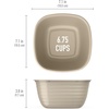 image:imageBentgo Prep Food Storage Bowls with Lids 10 Pack PFAS amp BPAFree  1 Compartment Stackable Portion Control Microwave Freezer amp DishwasherSafe Reusable ChampagneChampagne