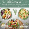 image:imageBentgo Prep Food Storage Bowls with Lids 10 Pack PFAS amp BPAFree  1 Compartment Stackable Portion Control Microwave Freezer amp DishwasherSafe Reusable ChampagneSage Leaf Glitter