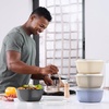 image:imageBentgo Prep Food Storage Bowls with Lids 10 Pack PFAS amp BPAFree  1 Compartment Stackable Portion Control Microwave Freezer amp DishwasherSafe Reusable ChampagneTan Stone