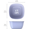 image:imageBentgo Prep Food Storage Bowls with Lids 10 Pack PFAS amp BPAFree  1 Compartment Stackable Portion Control Microwave Freezer amp DishwasherSafe Reusable ChampagnePeriwinkle