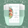 image:imageBentgo Prep Food Storage Bowls with Lids 10 Pack PFAS amp BPAFree  1 Compartment Stackable Portion Control Microwave Freezer amp DishwasherSafe Reusable ChampagneSage Leaf Glitter