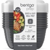 image:imageBentgo Prep Food Storage Bowls with Lids 10 Pack PFAS amp BPAFree  1 Compartment Stackable Portion Control Microwave Freezer amp DishwasherSafe Reusable ChampagneGraphite