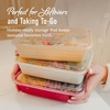 image:imageBentgo Prep Meal Prep Kit 1 2 amp 3Compartment Containers 60 Piece Set  Portion Control Stackable Microwave Freezer amp DishwasherSafe Reusable PFAS amp BPAFree Floral PastelsHoliday Glitter Collection