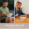 image:imageBentgo Prep Meal Prep Kit 1 2 amp 3Compartment Containers 60 Piece Set  Portion Control Stackable Microwave Freezer amp DishwasherSafe Reusable PFAS amp BPAFree Floral PastelsWhite Stone