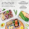 image:imageBentgo Prep Meal Prep Kit 1 2 amp 3Compartment Containers 60 Piece Set  Portion Control Stackable Microwave Freezer amp DishwasherSafe Reusable PFAS amp BPAFree Floral PastelsFloral Pastels