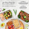 image:imageBentgo Prep Meal Prep Kit 1 2 amp 3Compartment Containers 60 Piece Set  Portion Control Stackable Microwave Freezer amp DishwasherSafe Reusable PFAS amp BPAFree Floral PastelsWhite Stone