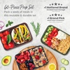 image:imageBentgo Prep Meal Prep Kit 1 2 amp 3Compartment Containers 60 Piece Set  Portion Control Stackable Microwave Freezer amp DishwasherSafe Reusable PFAS amp BPAFree Floral PastelsRich Shades