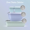 image:imageBentgo Prep Variety Kit 60 Piece Reusable Trays Bowls amp Snack Boxes  Portion Control Stackable CustomFit Lids Microwave Freezer amp DishwasherSafe PFAS amp BPAFree Floral PastelsFloral Pastels