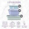 image:imageBentgo Prep Variety Kit 60 Piece Reusable Trays Bowls amp Snack Boxes  Portion Control Stackable CustomFit Lids Microwave Freezer amp DishwasherSafe PFAS amp BPAFree Floral PastelsFloral Pastels