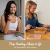 image:imageBentgo Prep Variety Kit 60 Piece Reusable Trays Bowls amp Snack Boxes  Portion Control Stackable CustomFit Lids Microwave Freezer amp DishwasherSafe PFAS amp BPAFree Floral PastelsGleam Metallics