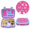 image:imageBentgo Prints Insulated Lunch Bag Set With Kids BentoStyle Lunch Box Rainbows and Butterflies