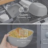 image:imageBentgo Salad Container Lunch Bowl with 4Compartment Toppings Tray 54 oz  LeakProof Dressing Container Reusable Fork BPAFree Microwave amp Dishwasher Safe GrayGray