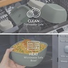 image:imageBentgo Salad Container Lunch Bowl with 4Compartment Toppings Tray 54 oz  LeakProof Dressing Container Reusable Fork BPAFree Microwave amp Dishwasher Safe GrayKhaki Green