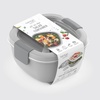 image:imageBentgo Salad Container Lunch Bowl with 4Compartment Toppings Tray 54 oz  LeakProof Dressing Container Reusable Fork BPAFree Microwave amp Dishwasher Safe GrayGray