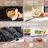 image:imageBentgo Signature Glass Food Storage Containers with Lids 18 Piece Set  LeakProof Airtight PlasticFree Borosilicate Glass Microwave Oven Freezer amp DishwasherSafe White StoneWhite Stone