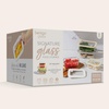 image:imageBentgo Signature Glass Food Storage Containers with Lids 4 Piece Set  LeakProof Airtight Borosilicate Glass PFAS amp BPAFree Microwave Oven Freezer amp DishwasherSafe White Stone8Piece Set White Stone