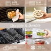 image:imageBentgo Signature Glass Food Storage Containers with Lids 4 Piece Set  LeakProof Airtight Borosilicate Glass PFAS amp BPAFree Microwave Oven Freezer amp DishwasherSafe White Stone8Piece Set White Stone