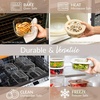 image:imageBentgo Signature Glass Food Storage Containers with Lids 4 Piece Set  LeakProof Airtight Borosilicate Glass PFAS amp BPAFree Microwave Oven Freezer amp DishwasherSafe White Stone4Piece Set White Stone