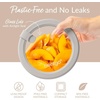 image:imageBentgo Signature Glass Food Storage Containers with Lids 4 Piece Set  LeakProof Airtight Borosilicate Glass PFAS amp BPAFree Microwave Oven Freezer amp DishwasherSafe White Stone10Piece Set White Stone